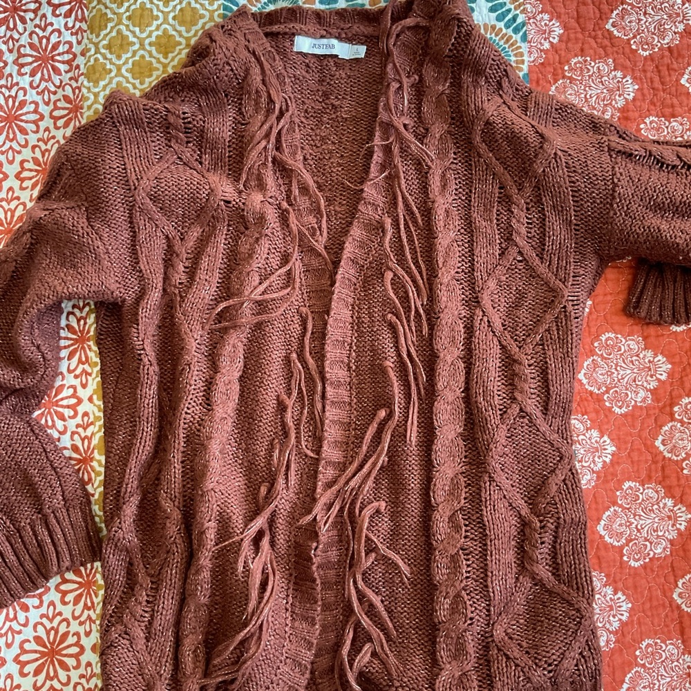 Fringed Women’s Cardigan